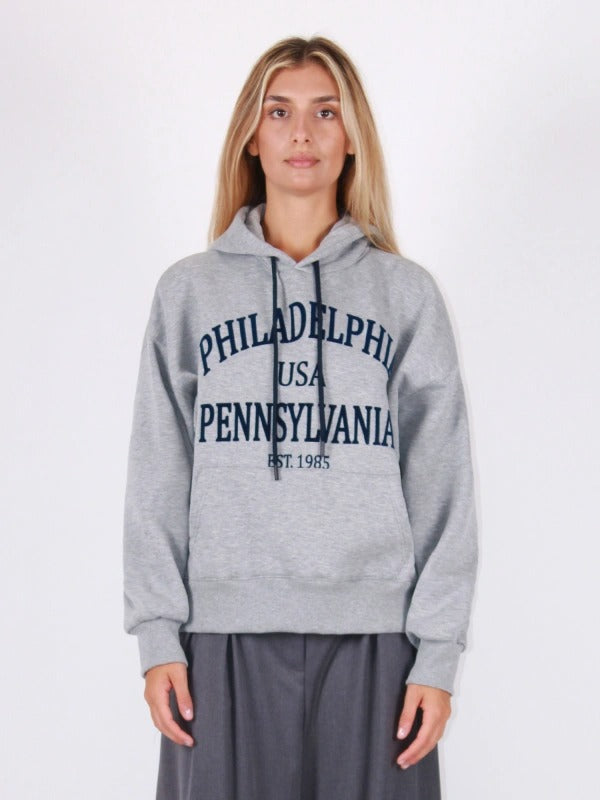 Berna Felpa Hoodie Philadelphia Grigio