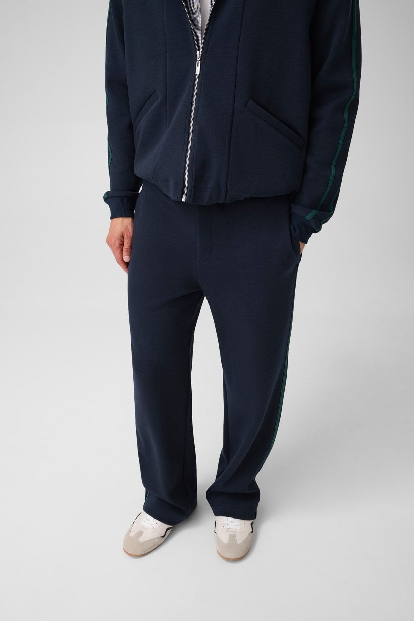 Guess Pantalone Jogger con Bande Laterali  Blù