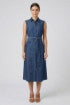 Markup Abito in Tessuto Effetto Denim 
Blù