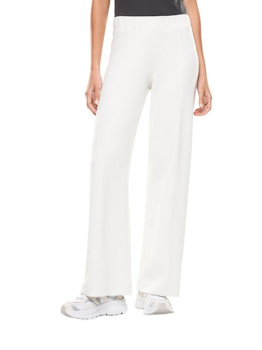 Armani EA7 Pantalone in Misto Modal 
Bianco