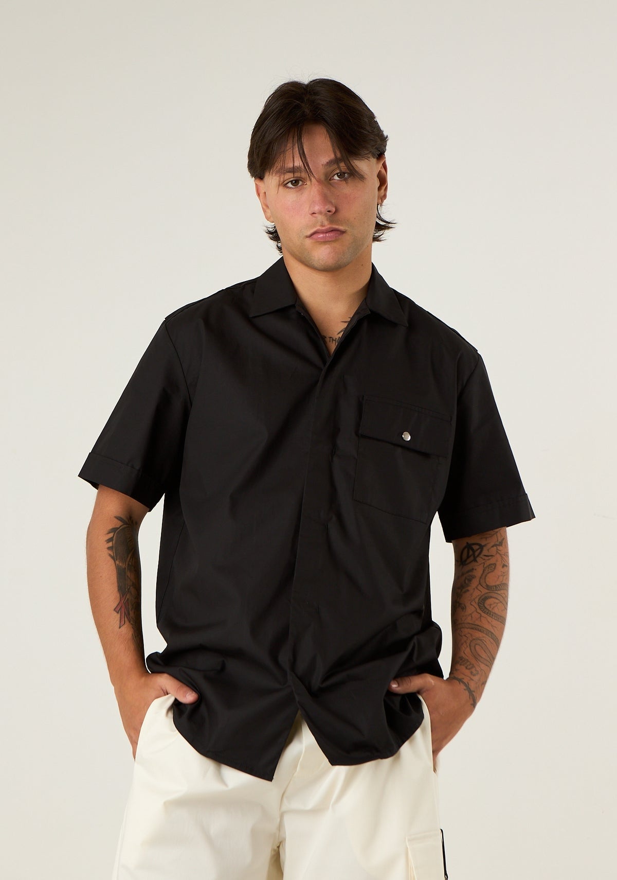 Gavroche Camicia in Cotone con Tasca