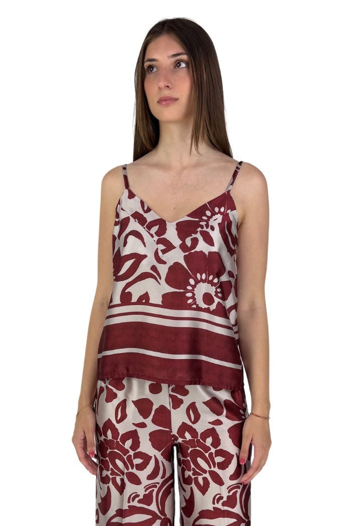 Mark Up Canotta in Raso Bordeaux