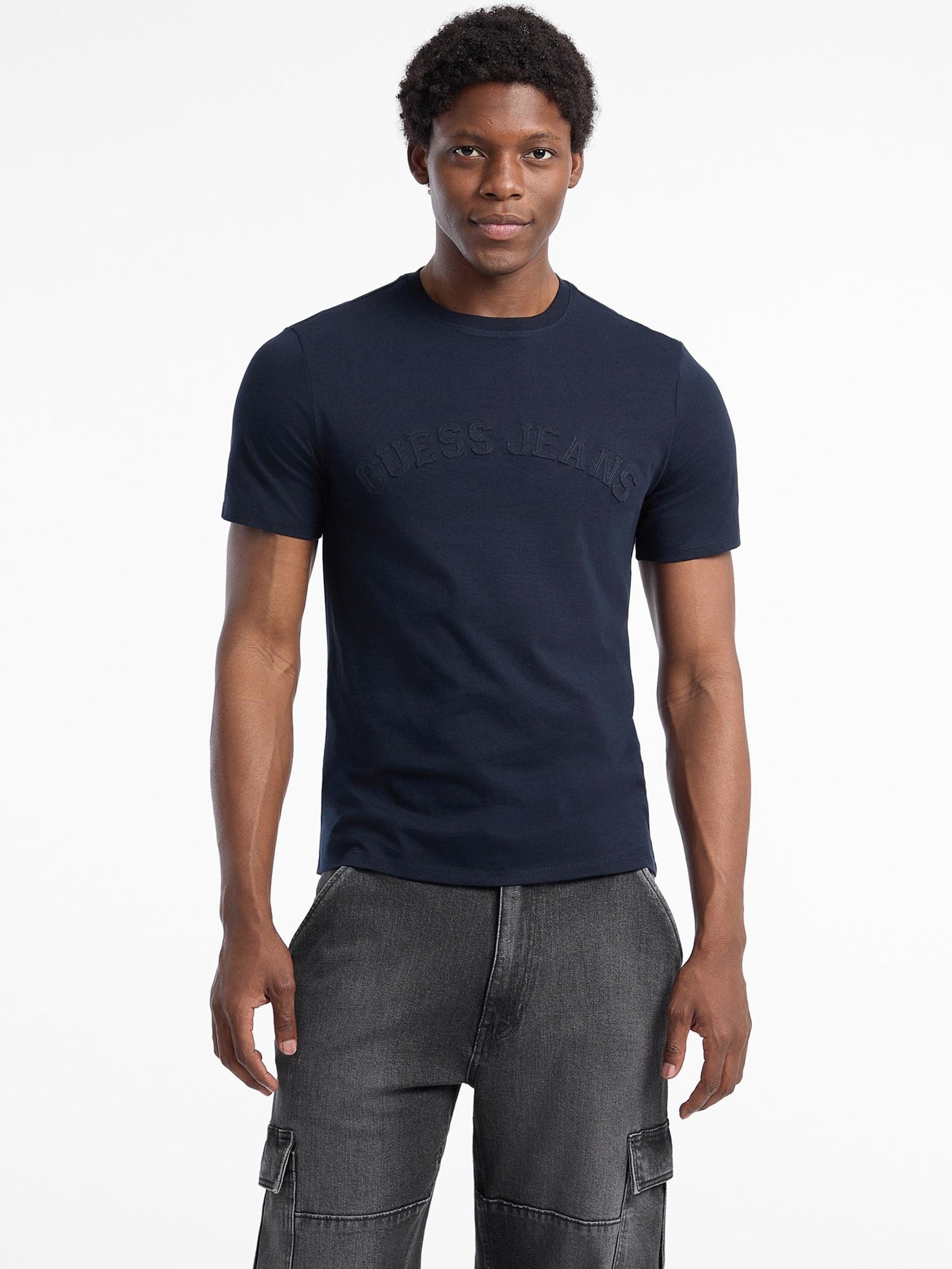 Guess T-shirt Logo Ricamo