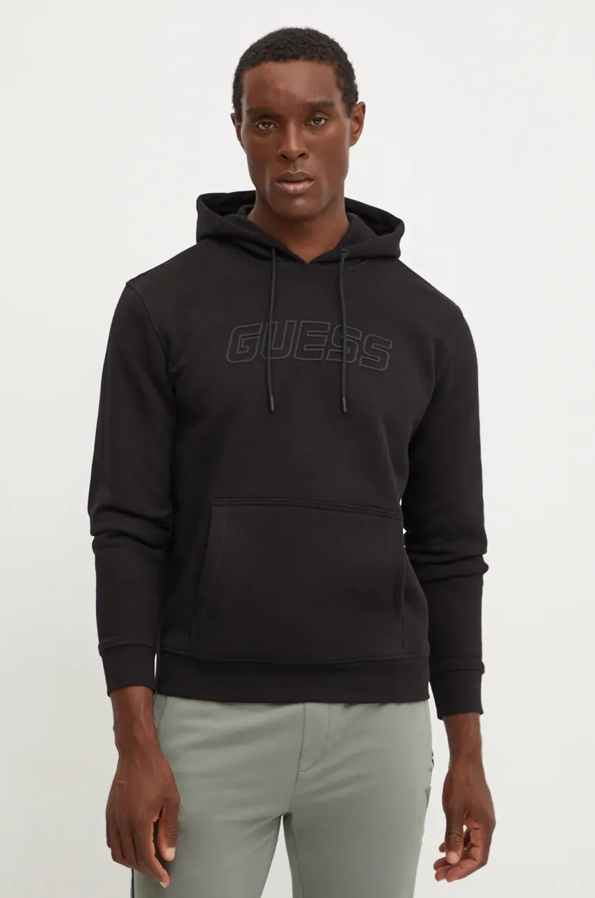 Guess Felpa Manica Lunga con Cappuccio