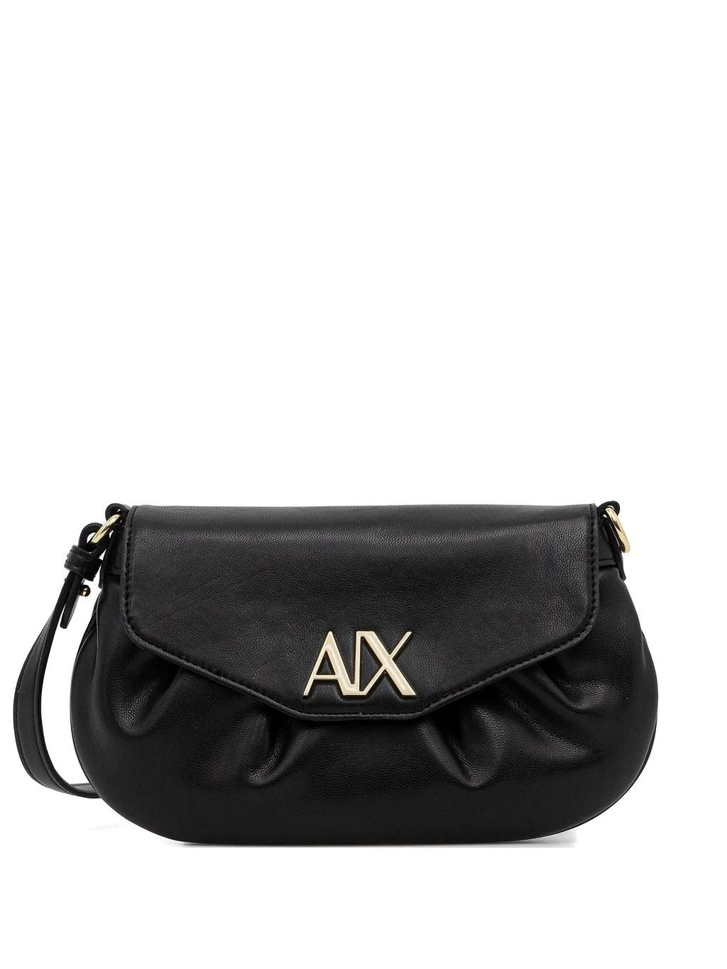 Armani Exchange Borsa Mini con Drappeggio 
Nero