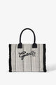 Gaelle Paris Maxi Shopper con Ricamo e Firma Nero