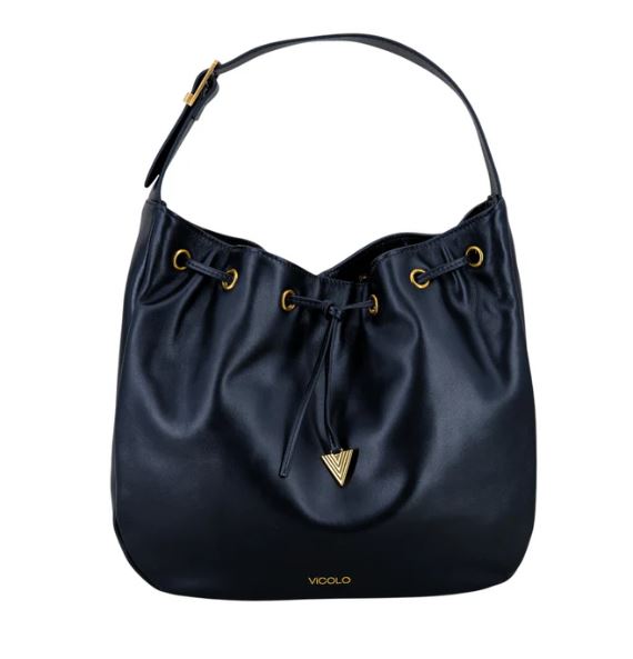 VICOLO borsa a spalla Wavy in Pelle