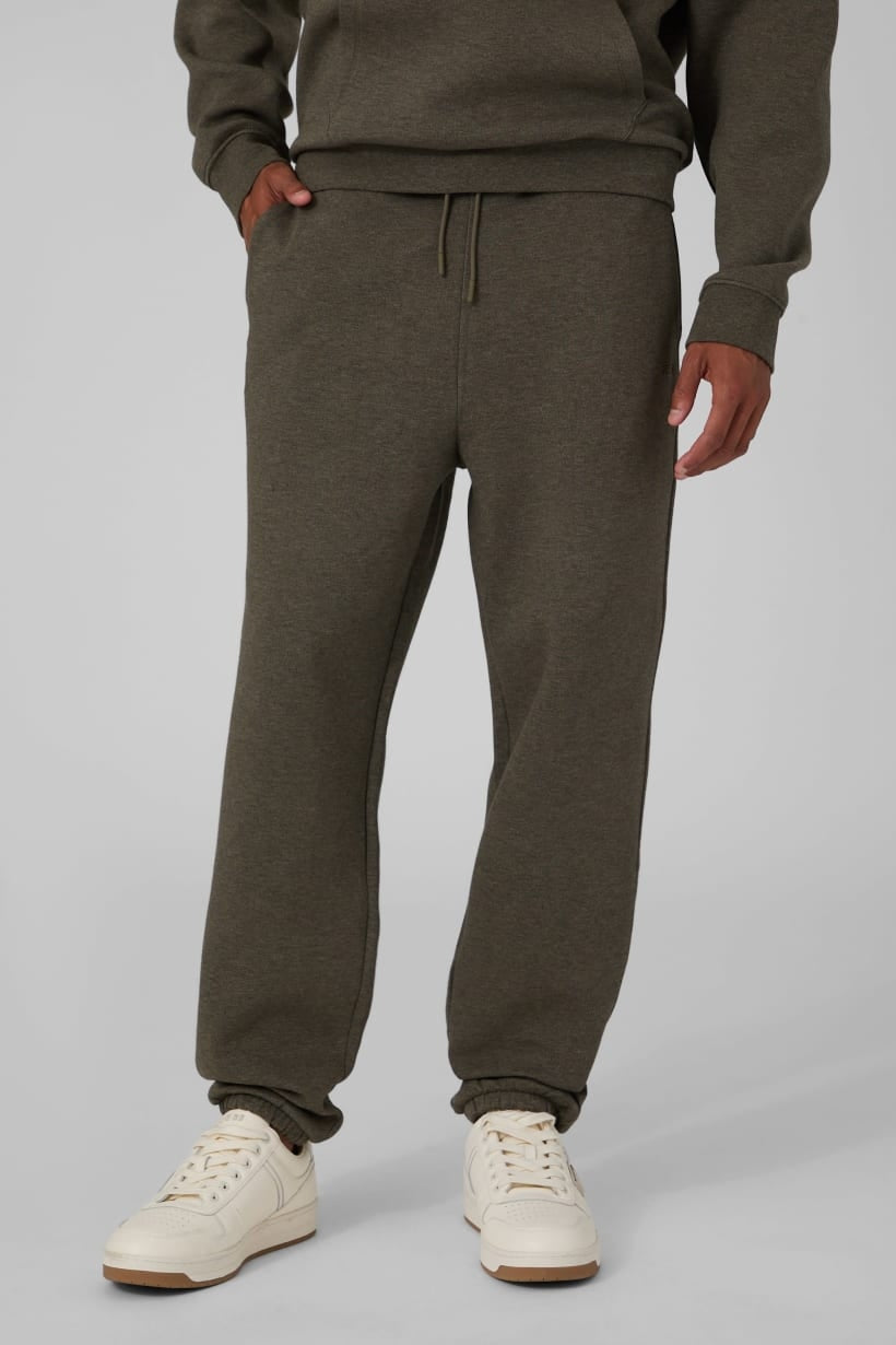 Guess Pantalone Jogger in Misto Cotone  Verde