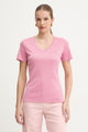 Liu Jo T-shirt Manica Corta con Scollo a V e Logo