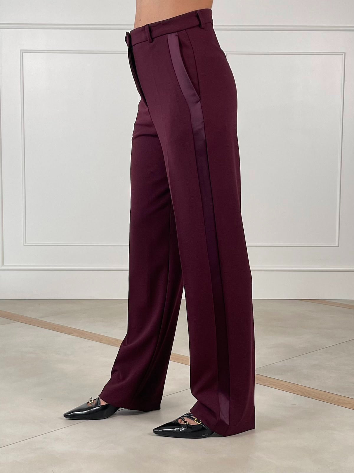 VICOLO Pantalone Elegante Vita Alta