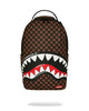 Sprayground Zaino Sharks in Paris Wtf Bubble Check Marrone