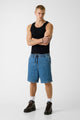 Guess Shorts in Denim Modello Jogger Blù