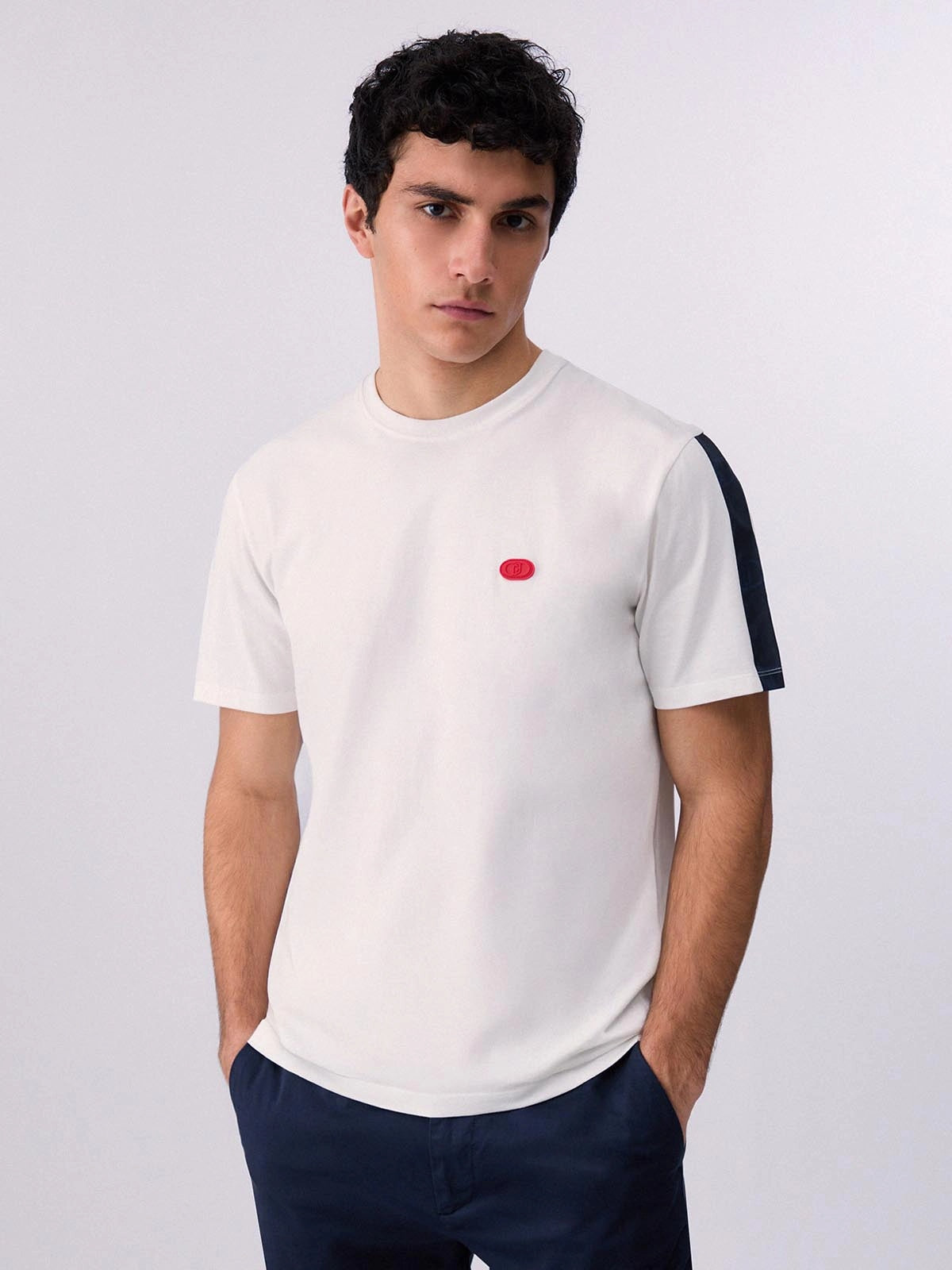 Liu Jo T-shirt con Inserto del Logo Stampato 
Bianco