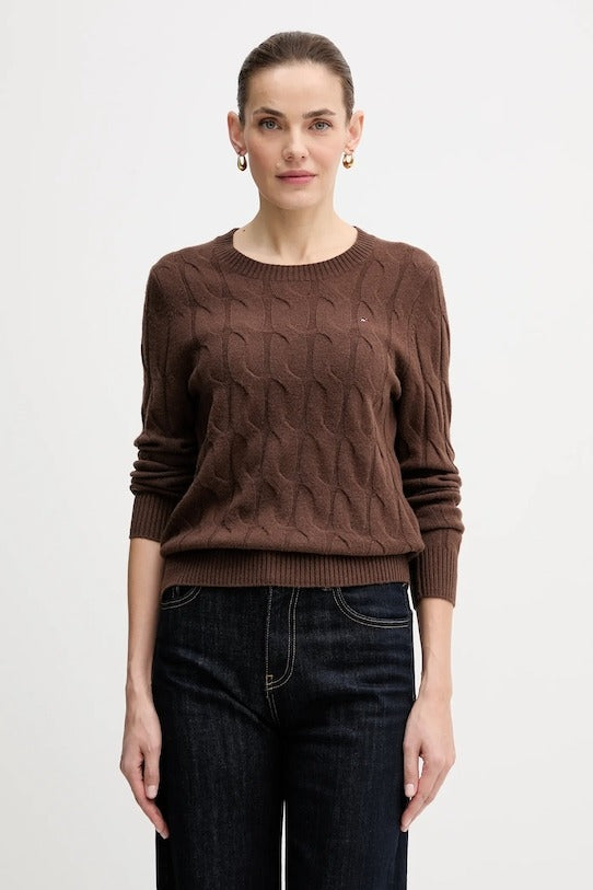 Tommy Hilfiger Pullover in Morbida Lana Beige