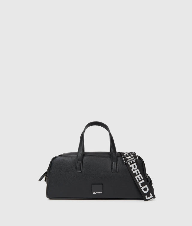 Karll Lagerfeld Jeans Borsa da Bowling con Box logo Nero