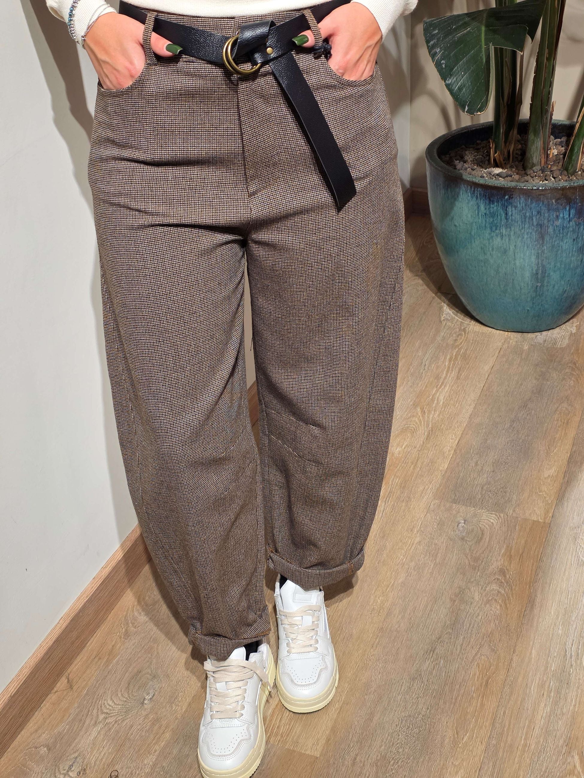 Le Streghe Pantalone Ovetto Quadri