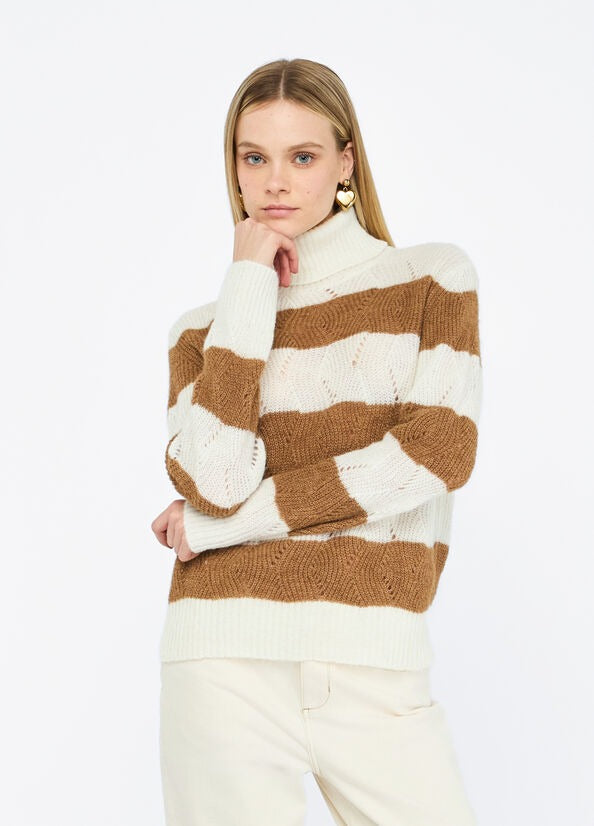 Liu Jo Dolcevita a Righe in Lana e Alpaca