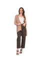 Vicolo Cardigan Senza Bottoni con Filo Lurex