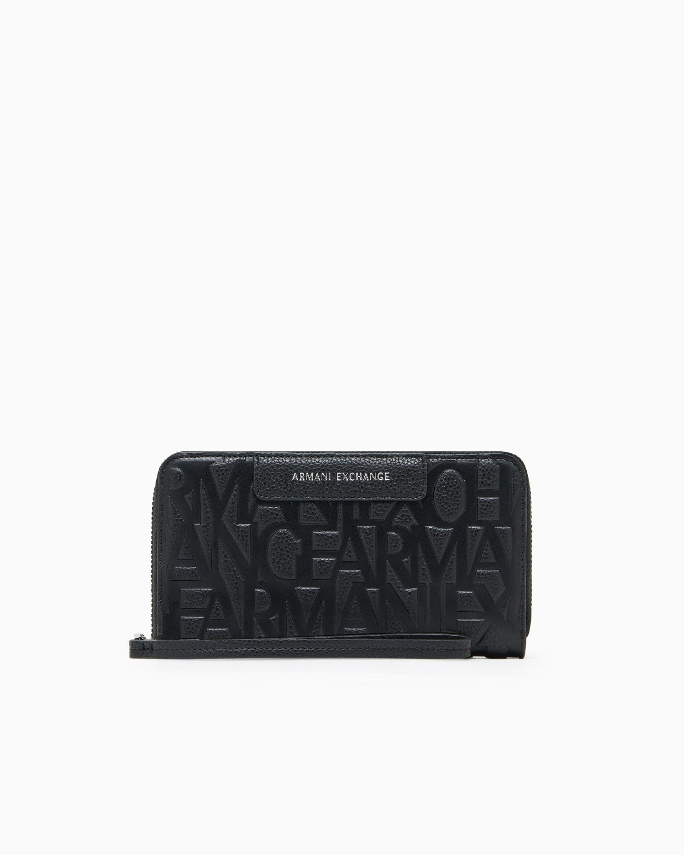 Armani Exchange Portafoglio Orizzontale con Logo Allover