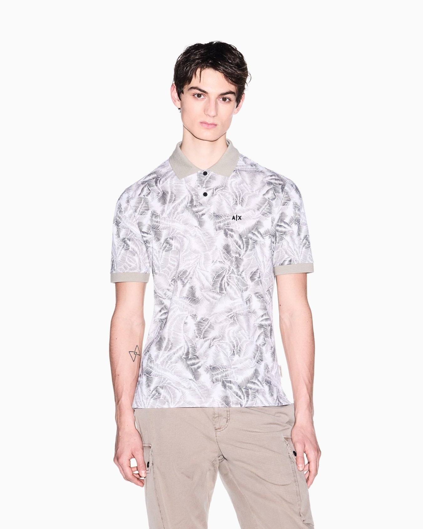 Armani Exchange Polo in Cotone Fresco Piqué
Beige