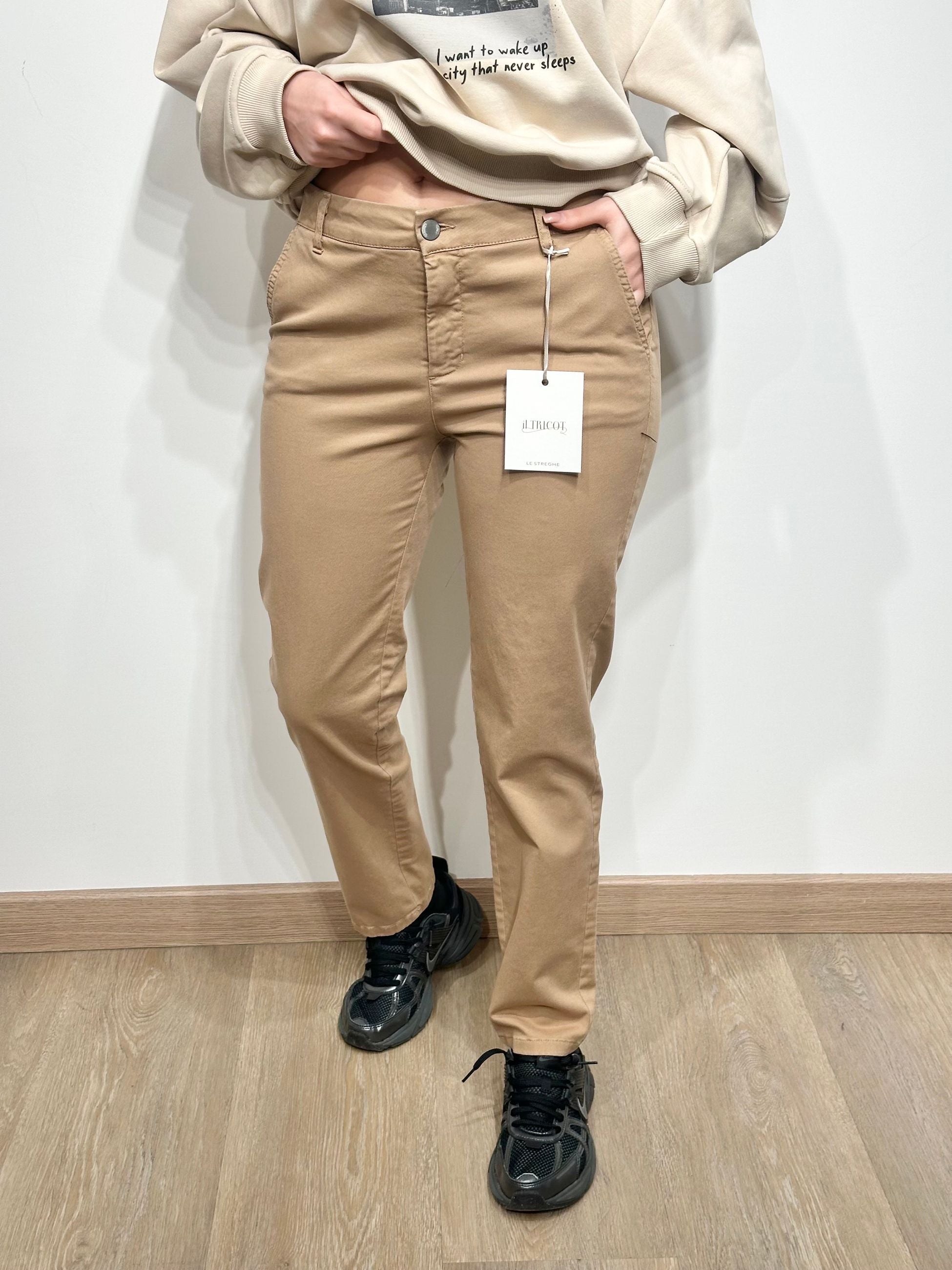 Le Streghe Pantalone con Tasche Trasversli