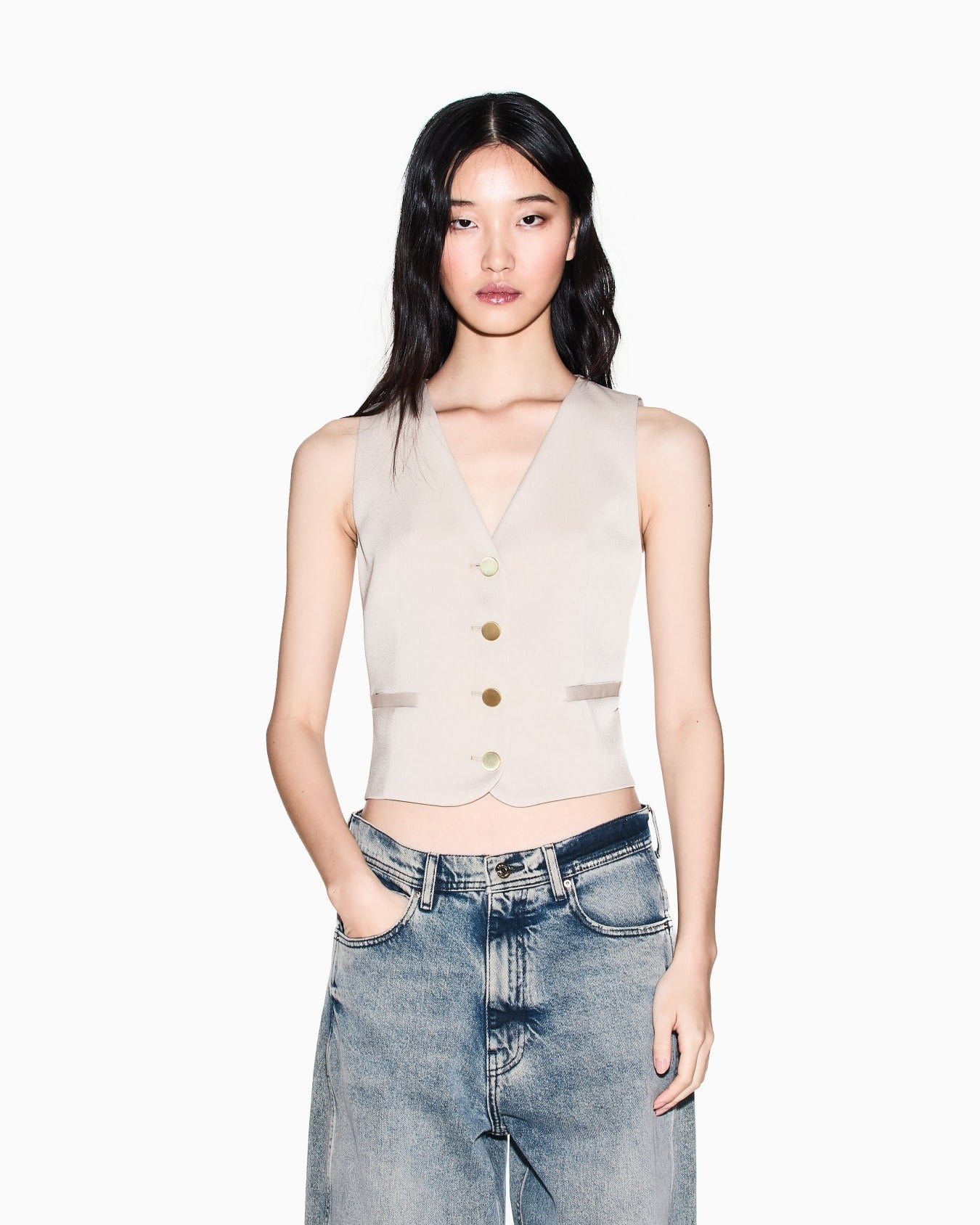 Armani Exchange Gilet Waistcoats in Tessuto Misto
Beige