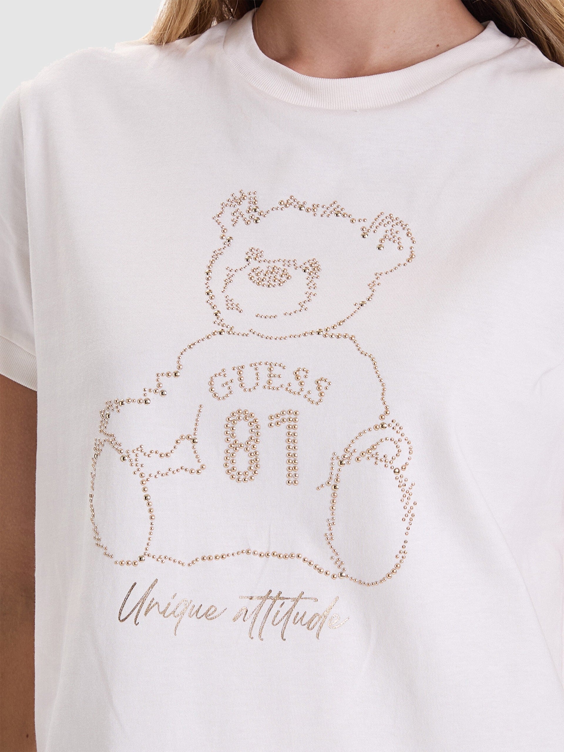Guess T-shirt con Piccole Borchie