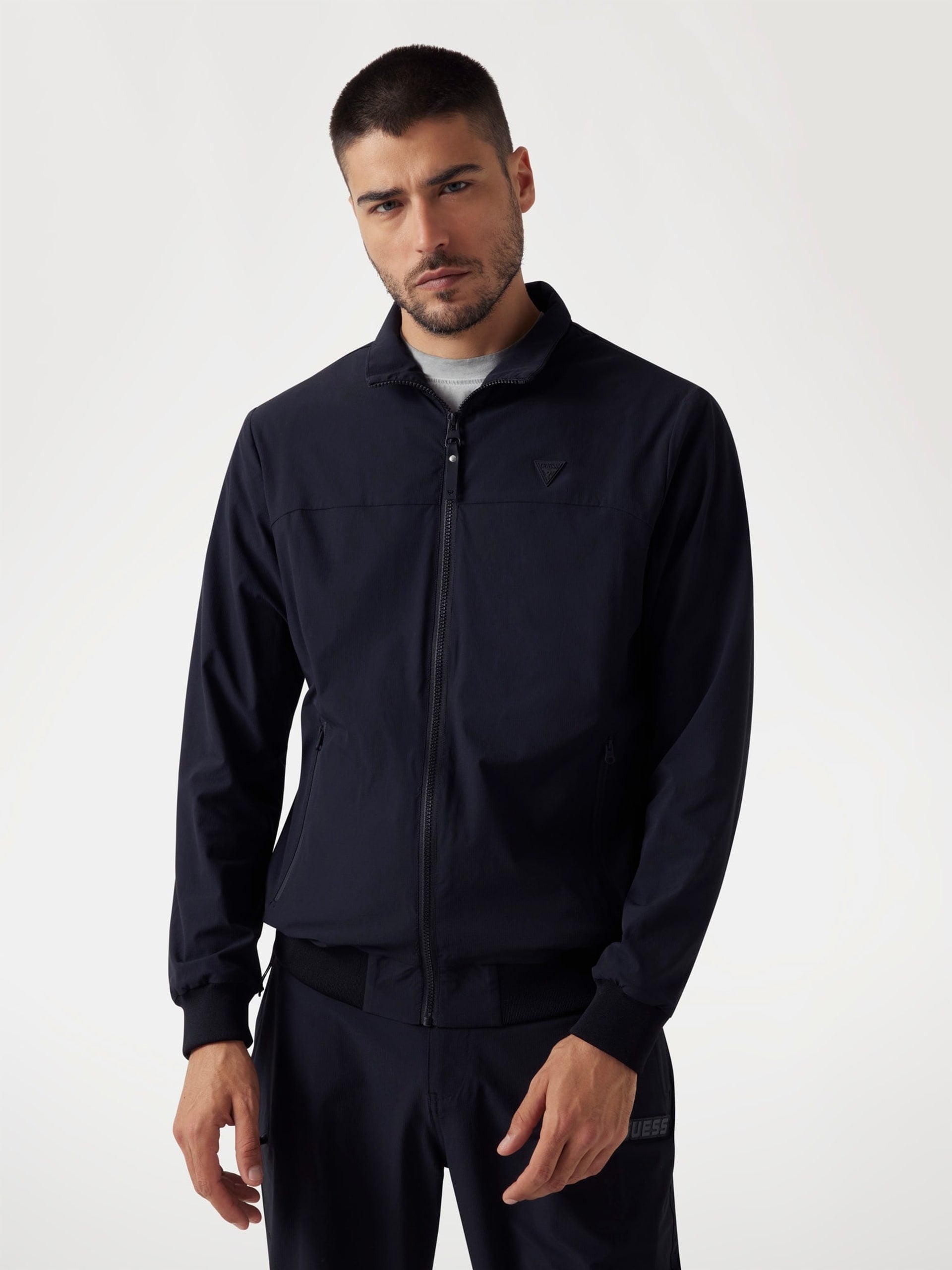 Guess Active  Giacca Ripstop con Zip Intera