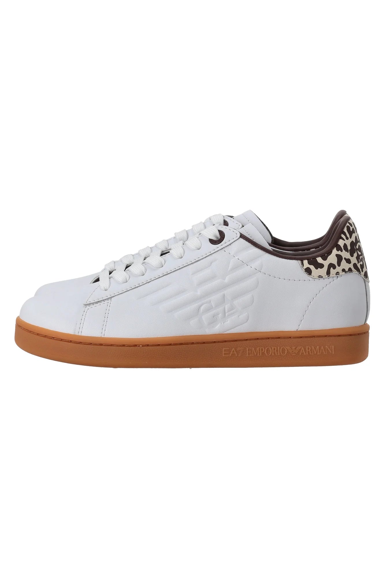 Armani Ea7 Sneakers Calassic Cc in Pelle Bianco e Maculato