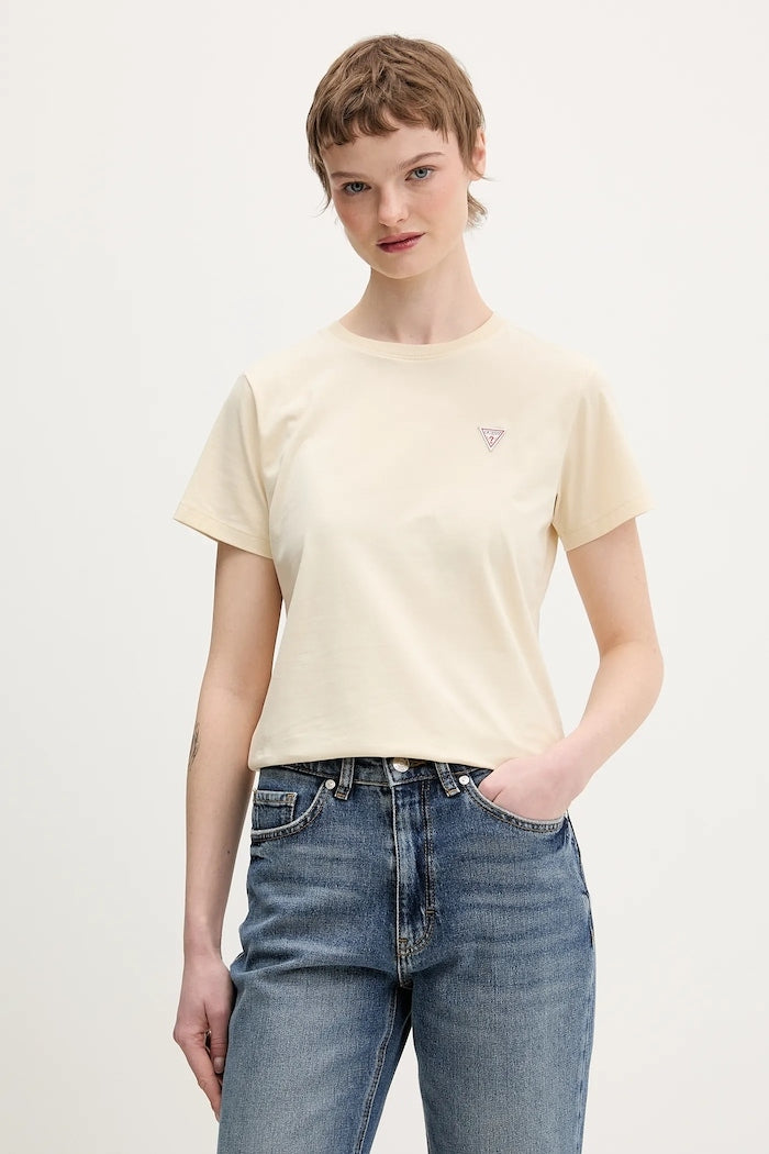 Guess T-shirt Vestibilità Slim con Stampa Logo