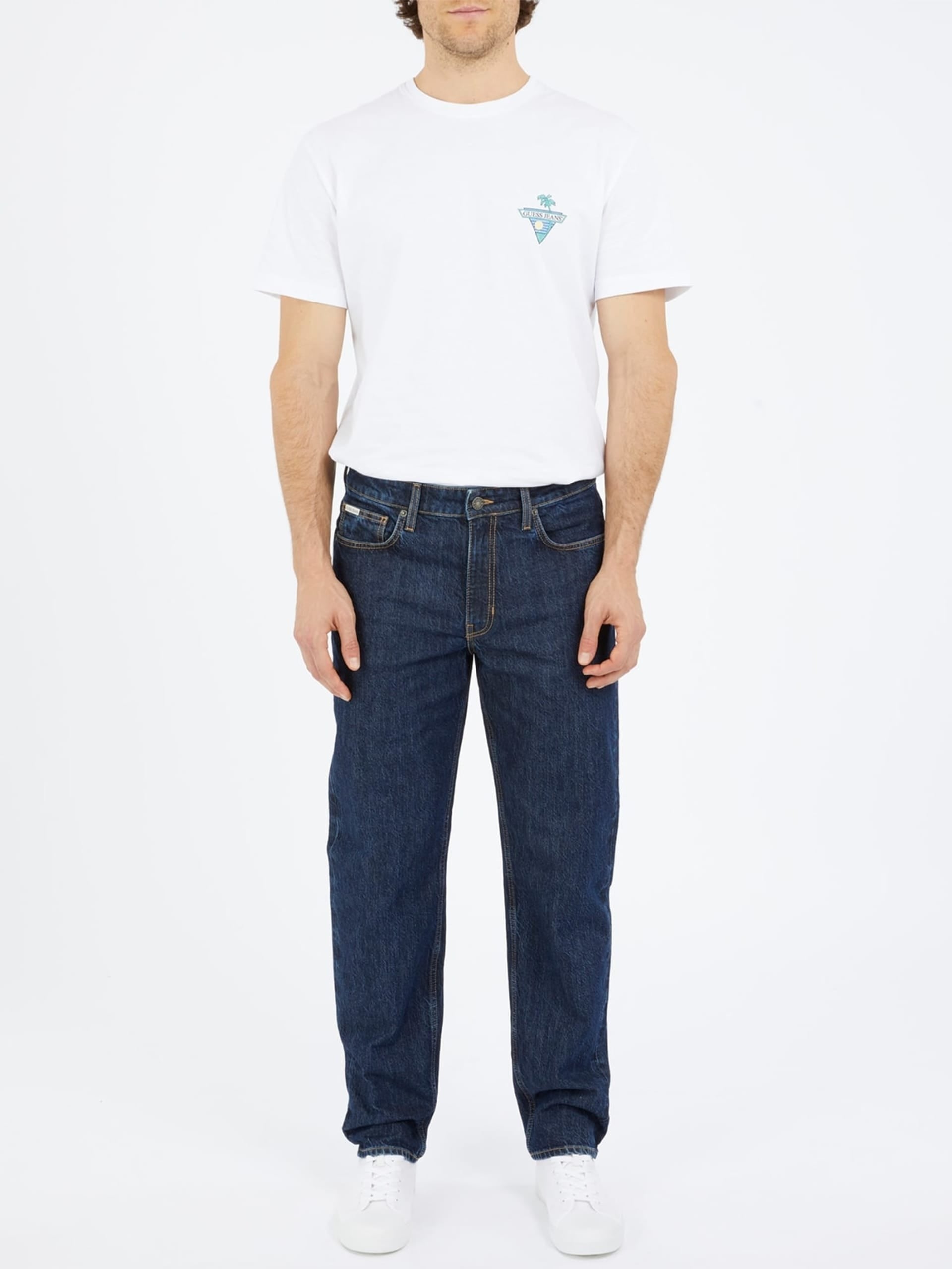 Guess Jeans Relaxed Gamba Affusolata 
Blù