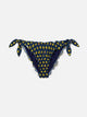 MC2 SAINT BARTH Slip Bikini Moon Classico Blu Navy con Stampa Paperelle