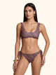 Me fui Bikini Top Fisso con Slip Regolabile Coprente
Bordeaux