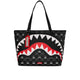 Sprayground Borsa Gray Peeking Character Check 
Tote Nero