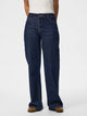 Pieces Jeans Vestibilità Larga Blù