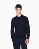 Armani Exchange Polo in Maglia Crossover in Lyocell e Lana