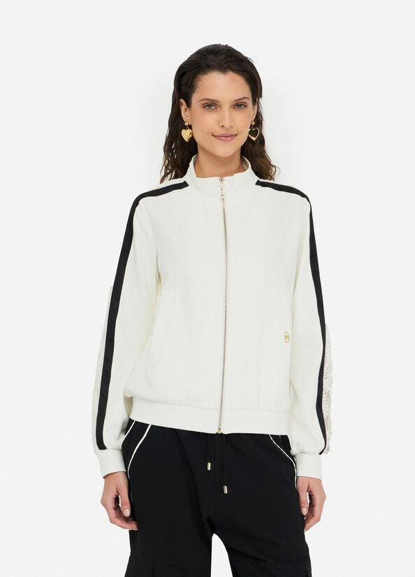 Liu Jo Felpa in Cotone con Pizzo