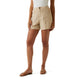 Guess Shorts a Vita Alta con Dettaglio Tascone Beige