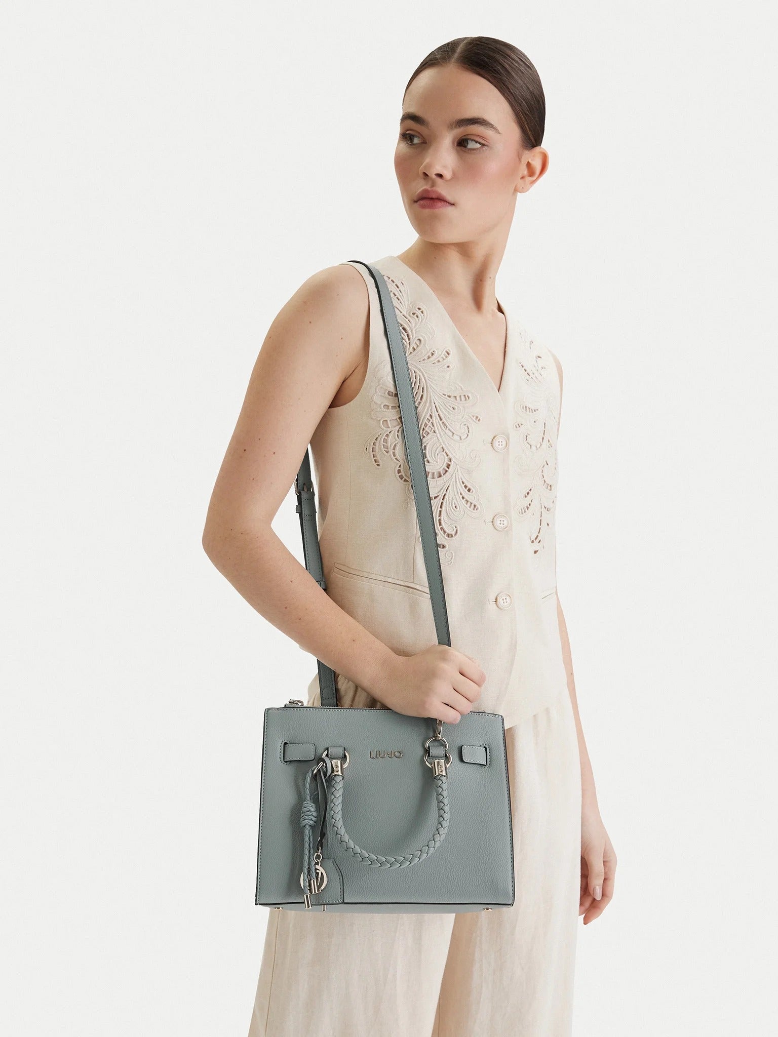 Liu Jo Borsa Satchel Piccola con Charms
Grigio