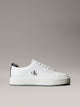 Calvin Klein Jeans Sneakers in pelle con logo Bianco