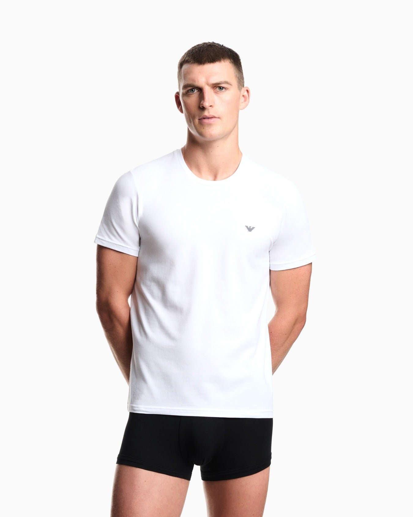 Emporio Armani Pack 2 T-shirt loungewear in jersey Endurance Nero