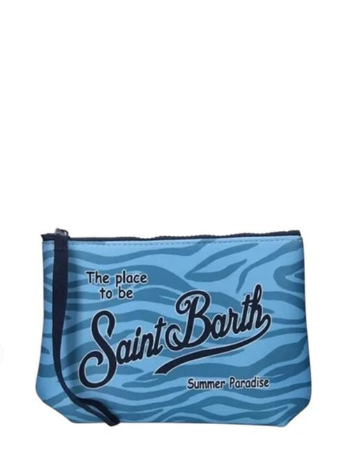 Saint Barth Pochette Aline in Scuba Zebra Blù