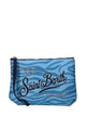 Saint Barth Pochette Aline in Scuba Zebra Blù