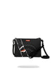 Sprayground Pochette Center Rip Revealing Check Crossover Clutch Nero