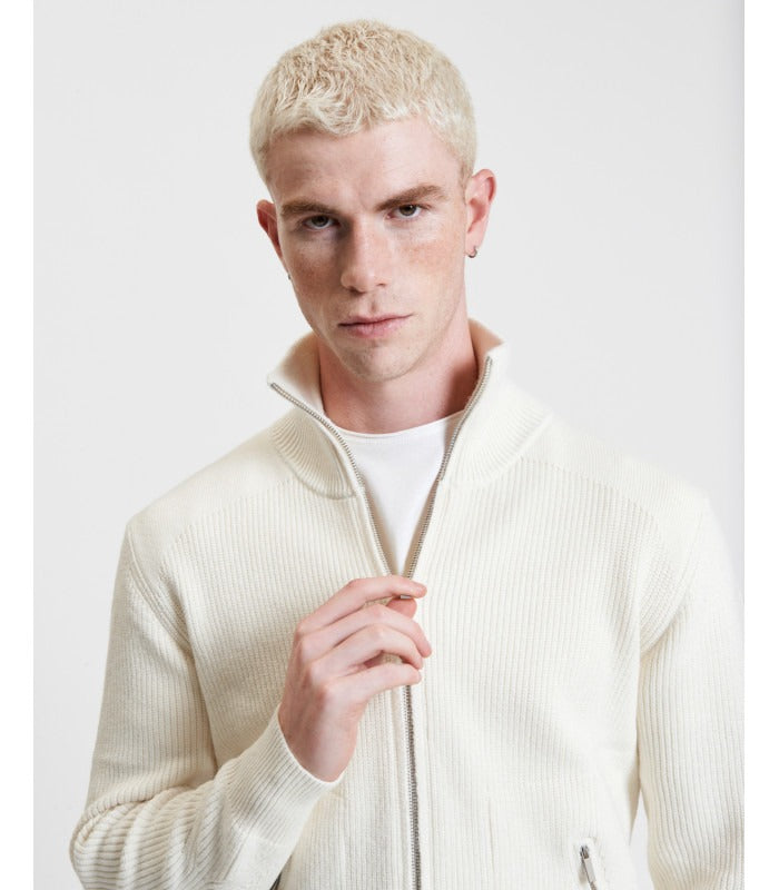 Gianni Lupo Cardigan in Maglia con Cerniera