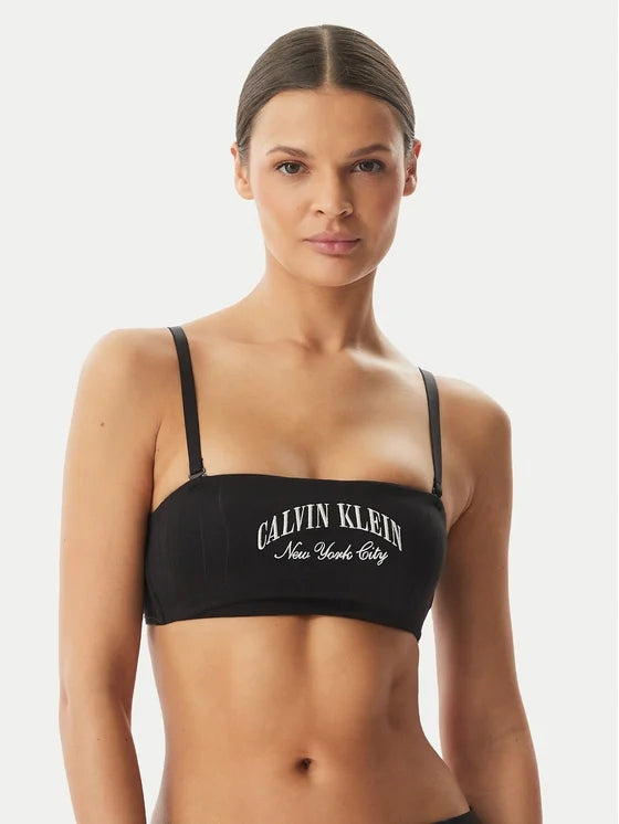 Calvin klein Brassière a Fascia - Heritage Classic Cotton Nero
