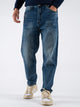 Gianni Lupo Jeans Over Elasticizzato con Piccole Abrasioni Blù