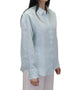 MC2 SAINT BARTH Camicia Meredith in Cotone a righe con Ricamo Saint Barth Verde Bianco