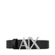 Armani Exchange Cintura con Fibbia Logata 
Nero