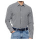 Guess Camicia in Misto Cotone Bianco Blù